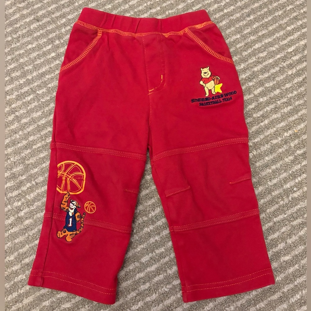 Y2K Winnie The Pooh Embroidered Pants